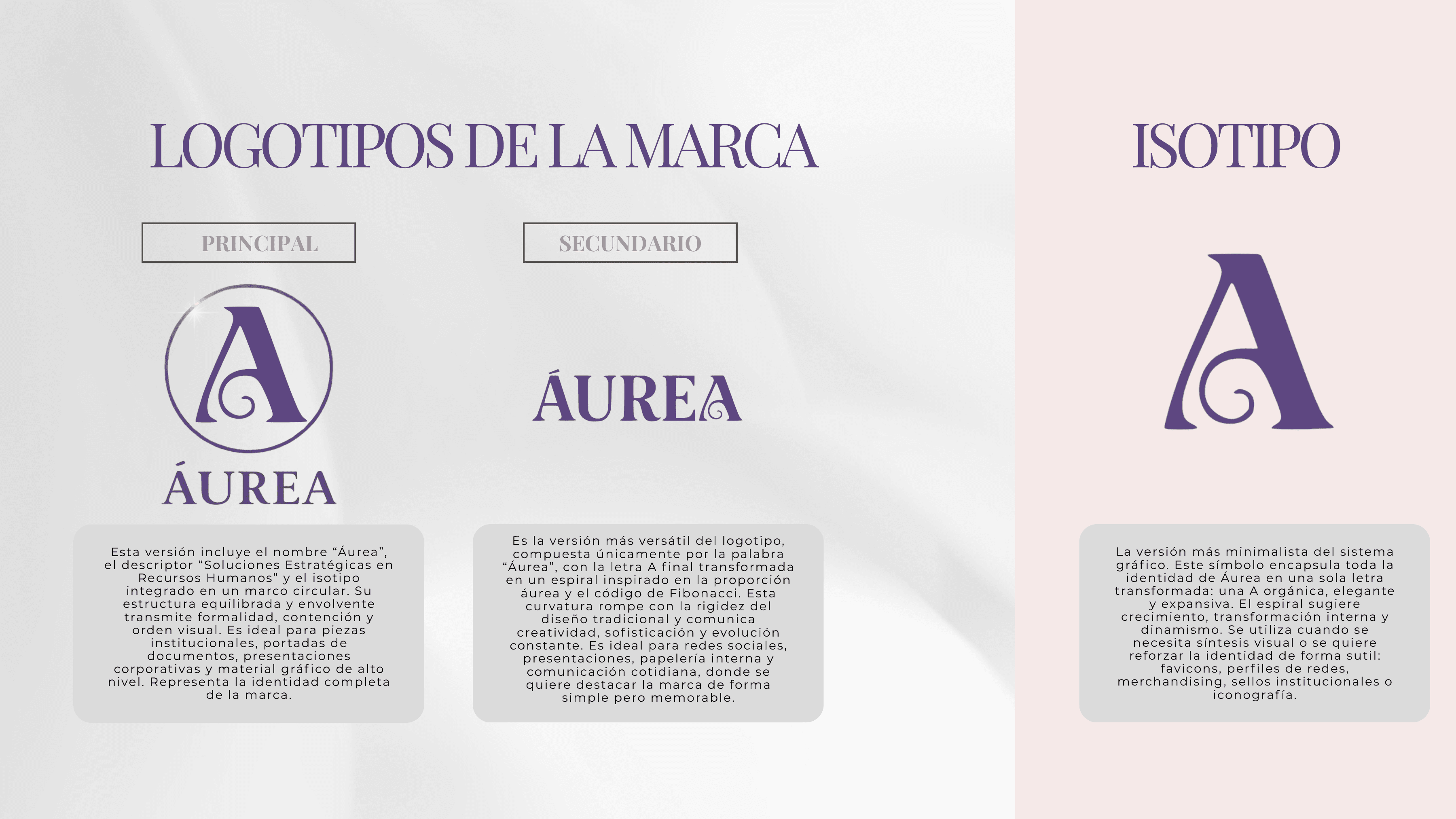 Identidad de marca de Áurea — Luisiana Gauna